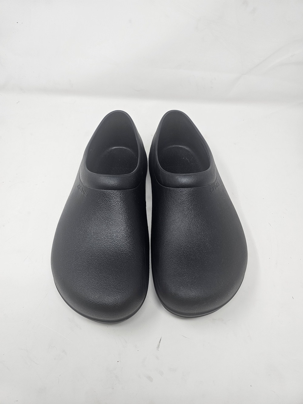 Crocs On The Clock Work Slip On Size Men 10 W 12 Shoes Black Comfort Clog 205073